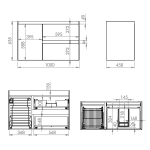 Elita SZAFKA SPLIT 100 (60 2S P + KOSZ CARGO L) ANTHRACITE MATT PDW 168154/RE011005056010