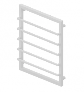Termix MOKKA Grzejnik łazienkowy drabinkowy 70/53 biały połysk MOKKA7053BP