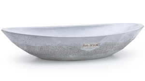 S.V.I.S. Design UMYWALKA 60 CM DIAMOND SEDIMENT - JASNOSZARY, BEZ DEKORU, LAKIER MATOWY