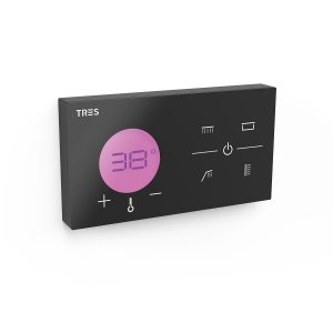 Tres SHOWER TECHNOLOGY ELEKTRONICZNY STEROWNIK TERMOSTATYCZNY PODTYNKOWY 4-DROŻNY SHOWER TECHNOLOGY BLUE EDITION-49288499