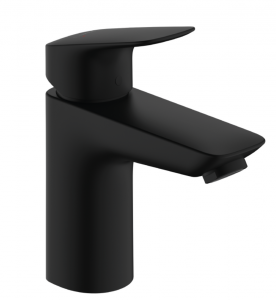 Hansgrohe Logis Jednouchwytowa bateria umywalkowa 100 bez kompletu odpływowego czarny mat 71101670