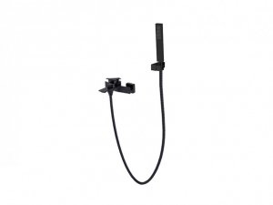 Besco Aspira bateria wannowa ścienna czarny mat BW-AS-CZ