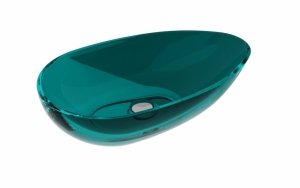 Besco Neya Ocean Breeze umywalka nablatowa + maskownica czarny matt UMN60OBB