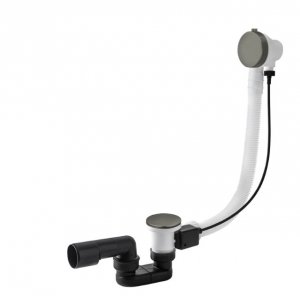 Vedo Minimalista I Przelew wannowy z korkiem automatycznym 70cm grafit 246M/70/SG