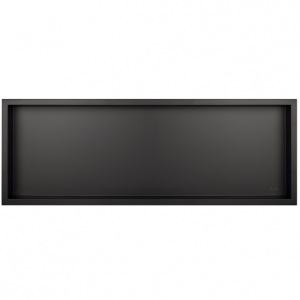Balneo Wall Box One Black Półka wnękowa z kołnierzem 90 x 30 x 10 cm czarna ze stali nierdzewnej OB-BL6