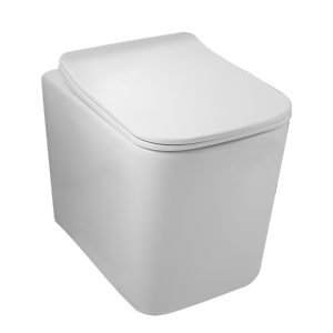 Balneo Luga Miska podwieszana WC rimless bez kołnierza z deską wolnoopadającą z duroplastu biała