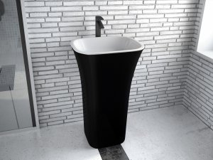 Besco Assos Matt B&W umywalka wolnostojąca UMMCAWO