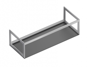Catalano HORIZON 125 konsola podumywalkowa, podblatowa wykończenie inox 5S1255000