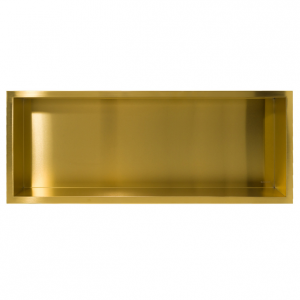 Balneo Wall Box One Gold Półka wnękowa z kołnierzem 90 x 30 x 10 cm złota ze stali nierdzewnej OB-BR6