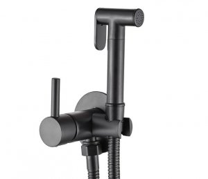 AQG Bateria bidetowa zestaw bidetka podtynkowa Taus Gun Metal 34TAU0011220