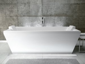 Besco Vera 170 wanna pod zabudowę + odpływ klik-klak chrom WKV170WZ