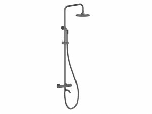 Besco Veo  zestaw  prysznicowy termostat gun metal BP-VNTI-GR