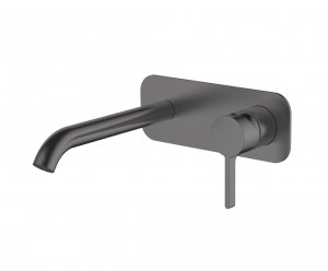 AQG Bateria umywalkowa podtynkowa Urban Flow Gun Metal 01URF170GM