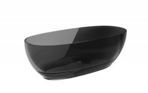 Besco Mexa Carbon Grey wanna wolnostojąca 170 maskownica czarny mat WAM170CGB