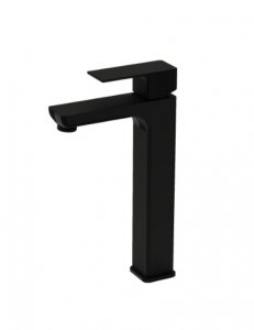 Lavita Bateria umywalkowa wysoka Aquila Matt Black 5900378342793