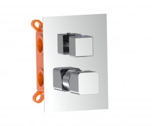AQG Bateria prysznicowa podtynkowa 2-drożna QB Chrom 01QBE351CR