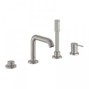 Grohe Essence Bateria nawannowa 4 otworowa stal nierdzewna 25251DC1