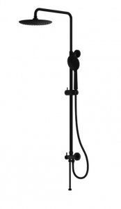 Lavita Zestaw prysznicowy z deszczownicą bez baterii Orion Matt Black 5900378346166