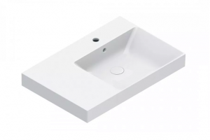 Catalano ZERO umywalka 75x50 komora prawa z/o biały połysk 0120781001