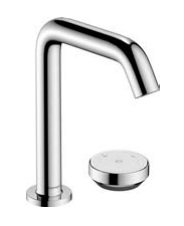 Hansgrohe Tecturis S 2-otworowa bateria umywalkowa 150 CoolStart z niezamykanym kompletem odpływowym Czarny Matowy 73353670