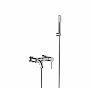Besco Illusion bateria wannowa ścienna chrom BW-IS-CH