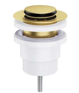 Omnires korek klik-klak umywalkowo-bidetowy mosiądz szczotkowany A47BSB