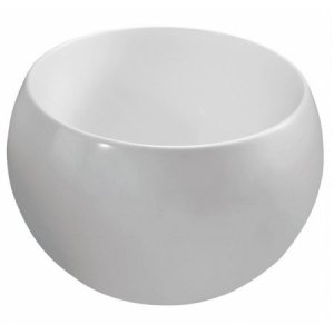 Marmorin Perła umywalka nablatowa 40x40 cm bez otworu na baterię biała PU069010400
