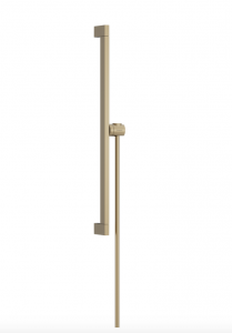 Hansgrohe Unica Drążek prysznicowy E Puro 65 cm z suwakiem EasySlide i wężem prysznicowym Isiflex 160cm brąz szczotkowany 24404140