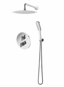 VEDO DESSO CROMO Kompletny system natryskowy podtynkowy III TERMO deszczownica o śr. 300 mm VBD4223/30/CH/TERMO chrom