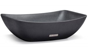 S.V.I.S. Design UMYWALKA 50 CM VIRGO BRUSHED - BARDZO CIEMNOSZARY, BEZ DEKORU, LAKIER MATOWY