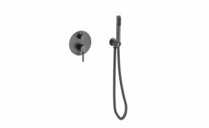 Besco Veo bateria wannowo-prysznicowa podtynkowa gun metal BWP-P-GR