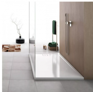 Ronal Sanswiss Livada brodzik prostokątny 100x80 cm konglomeratowy biały W20AS08010004