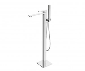 AQG Bateria wannowa podłogowa Bold, Chrom 01BOL602CR