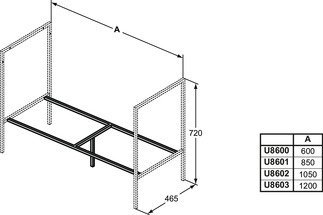 Ideal Standard adapto rama nośna 105 U8602FY