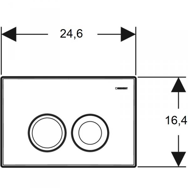 Geberit Delta Przycisk WC chrom połysk 115.125.21.5