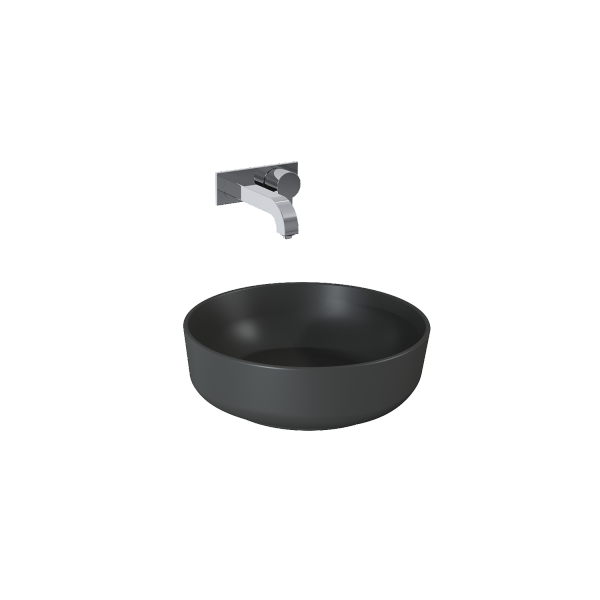 Elita LORCA Umywalka 42x42 CERAM ANTHRACITE MATT 145007/RE040420046010