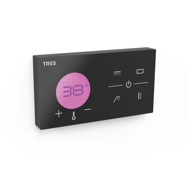 Tres SHOWER TECHNOLOGY ELEKTRONICZNY STEROWNIK TERMOSTATYCZNY PODTYNKOWY 4-DROŻNY SHOWER TECHNOLOGY BLUE EDITION-49288499