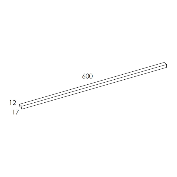 Elita UCHWYT KWADRO PLUS CHROM 60 cm 1 SZT 168369 / 817031339