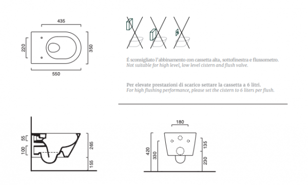 Catalano ZERO 55 miska WC podwieszana NewFlush ciemny szary mat 0111550032