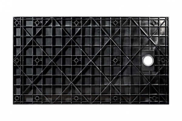 Besco Vexo Marble Black brodzik prostokątny 160 VMB16090P