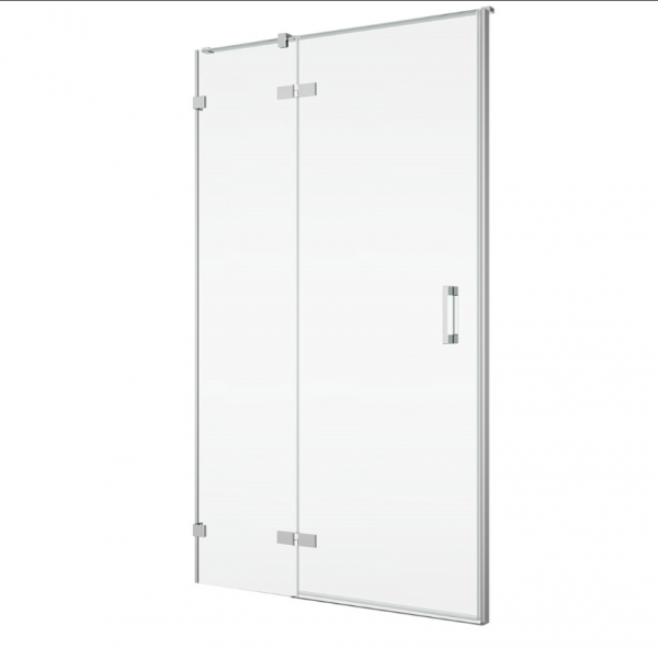 Ronal Sanswiss drzwi jednoczęściowe ze ścianką stałą w linii 90-160x0-200 cm, szkło satyna, profile chrom PU13DSM21049