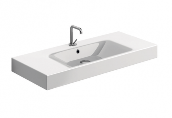Kerasan 355031 CENTO umywalka 100X45 SOSP/APP NERO MATT