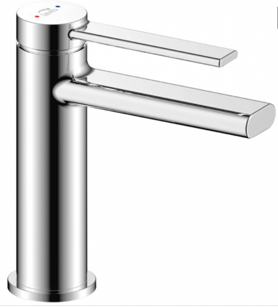 LAVEO PINAR bateria umywalkowa niska z korkiem klik-klak chrom BAW022D