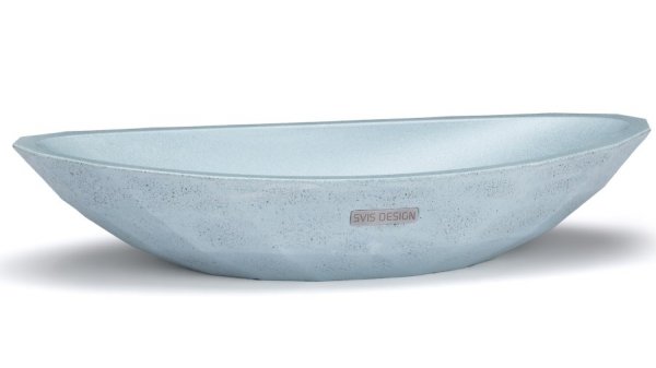 S.V.I.S. Design UMYWALKA 60 CM DIAMOND BRUSHED - BARDZO JASNY KOBALTOWY, BEZ DEKORU, BEZ LAKIERU