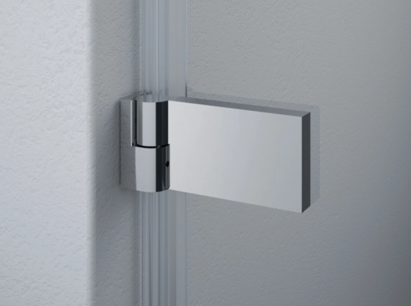 Ronal Sanswiss drzwi jednoczęściowe ze ścianką stałą w linii 160,1-200x0-200 cm, szkło satyna, profile chrom PU31DSM41049