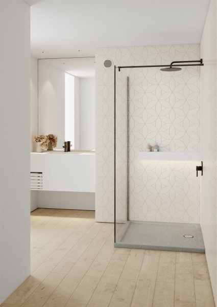 Schedline Brodzik akrylowy Sharper Cement Stone 90x90x4,5 cm, kwadratowy, Gwarancja 7 lat 3S.S2K-9090/CT/ST