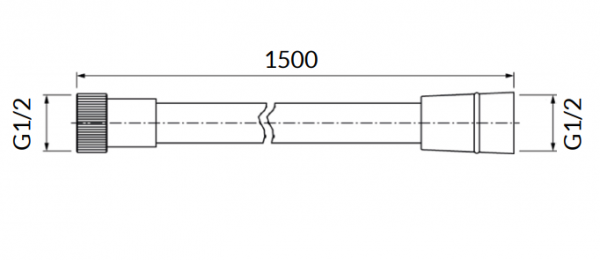 Omnires wąż prysznicowy 150cm 023-XBL WYSYŁKA 24H
