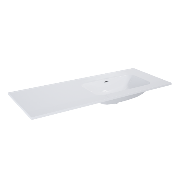 Elita SKAPPA Umywalka 120 bez otworu PRAWA (80+40) CERAMICZNA WHITE 146037/RE041202168060