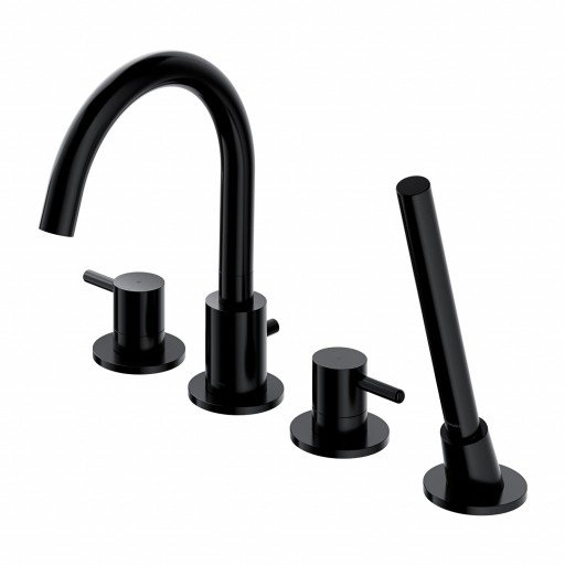 Omnires Y bateria wannowa 4-otworowa Y1232BL czarna 24H