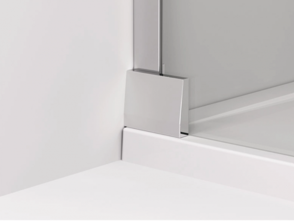 Ronal Sanswiss drzwi wahadłowe jednoczęściowe 0-100x0-200 cm, szkło przezroczyste, profile Srebrny połysk CA1GSM15007